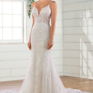 Essence of Australia White Wedding Dress Street Size 6 NEW and Unaltered